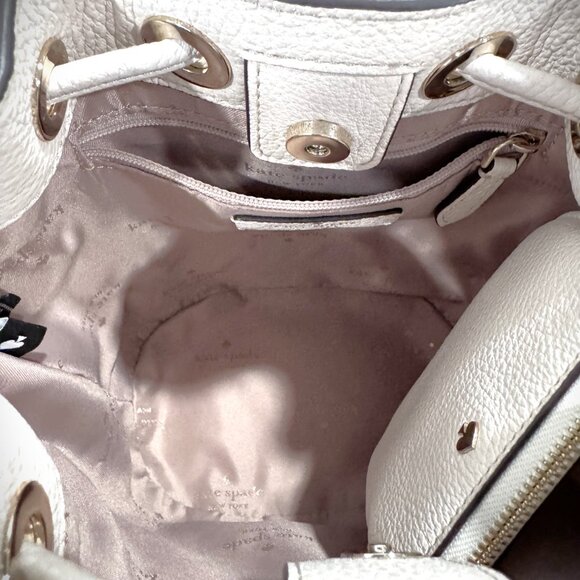 Kate Spade Mini Cream & Tan Crossbody Bag with Coin Purse - Picture 6 of 9